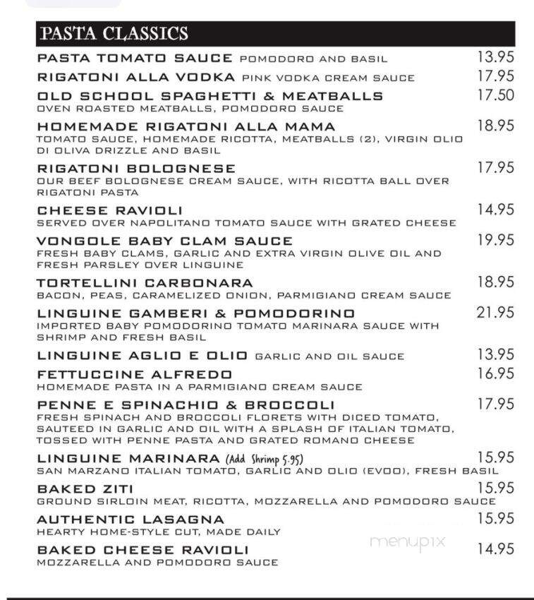 Pasta-Eria Pizzeria - Hicksville, NY menu_pic