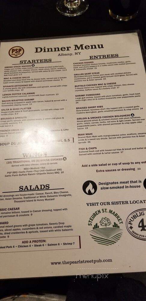 Pearl Restaurant & Lounge - Albany, NY menu_pic