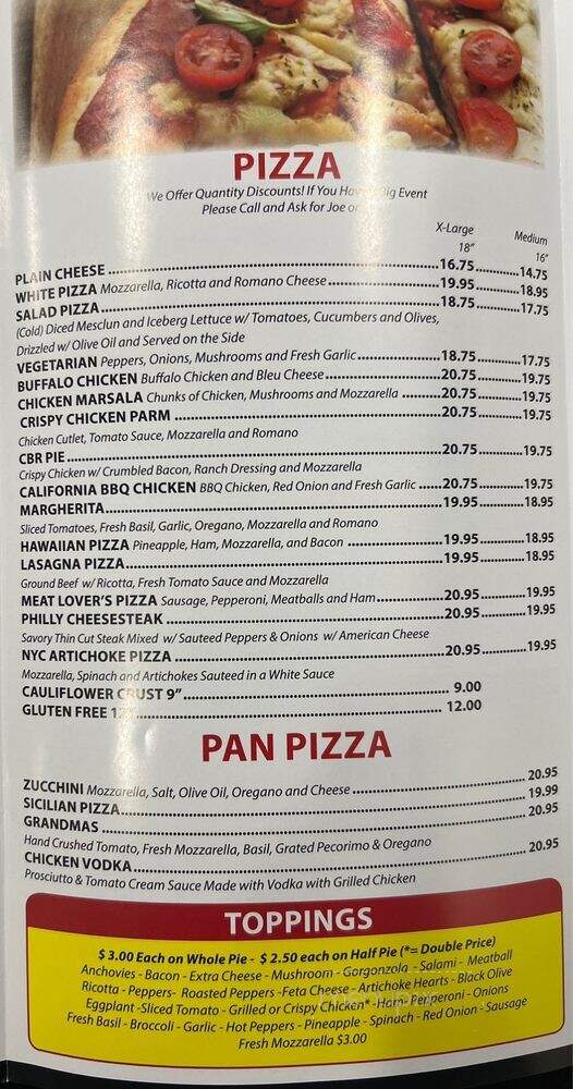 Peppinos - Baldwin Place, NY menu_pic
