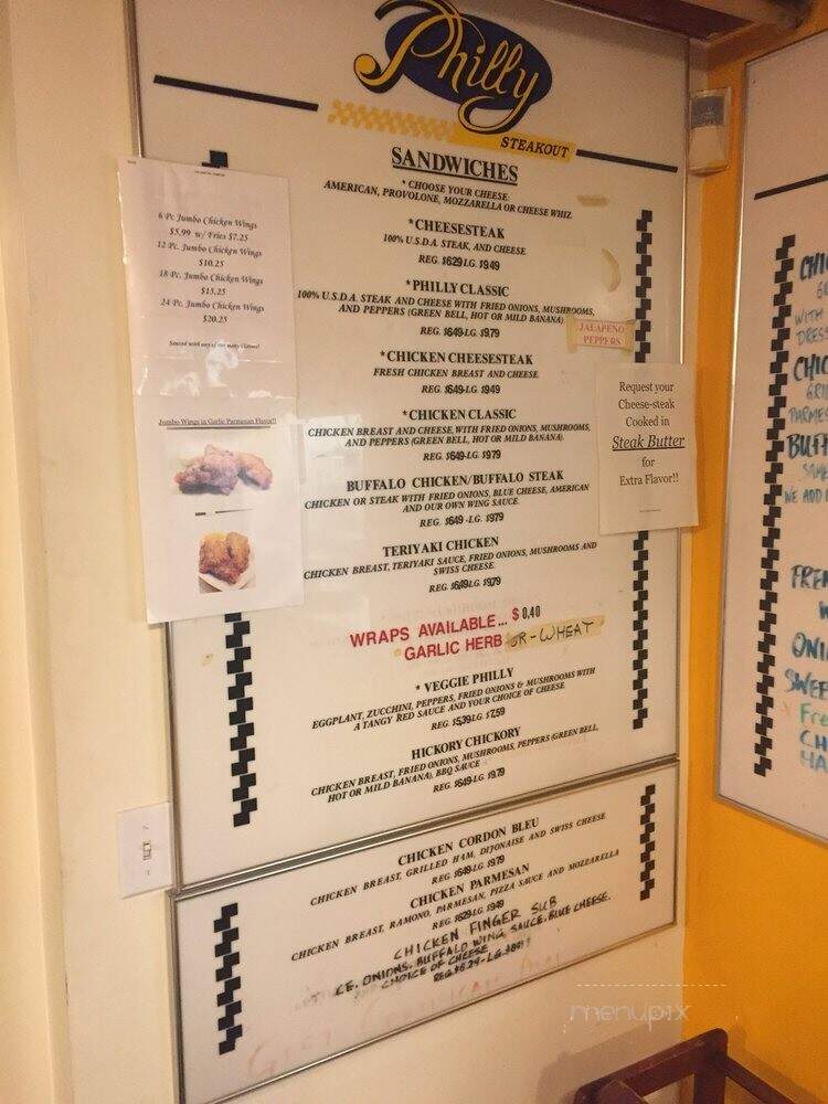 Philly Steakout - Rochester, NY menu_pic