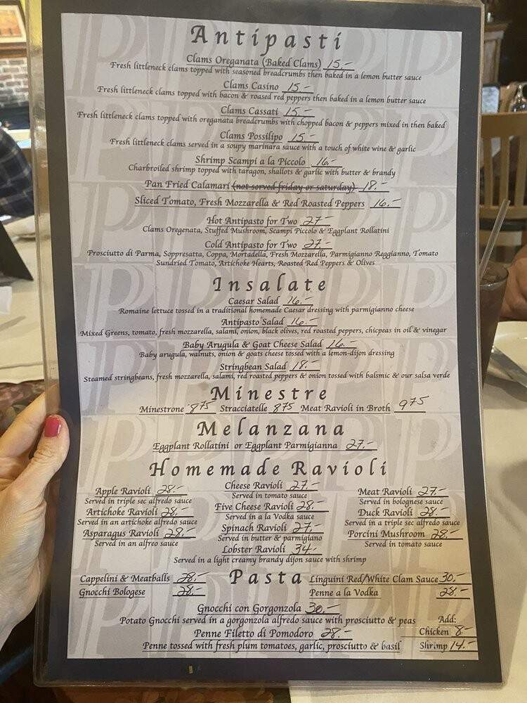 Piccolo's - Mineola, NY menu_pic