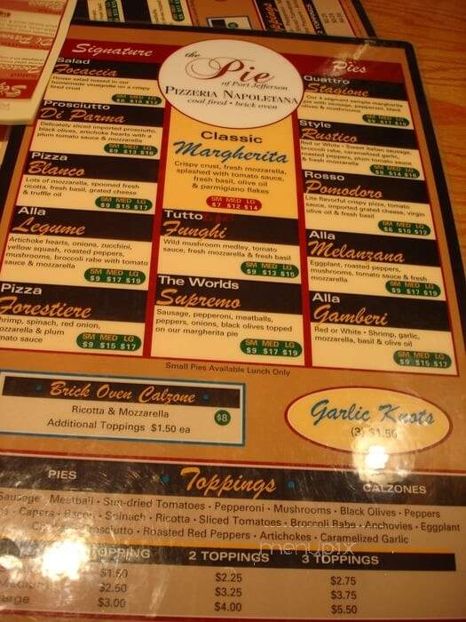 Pie - Port Jefferson, NY menu_pic