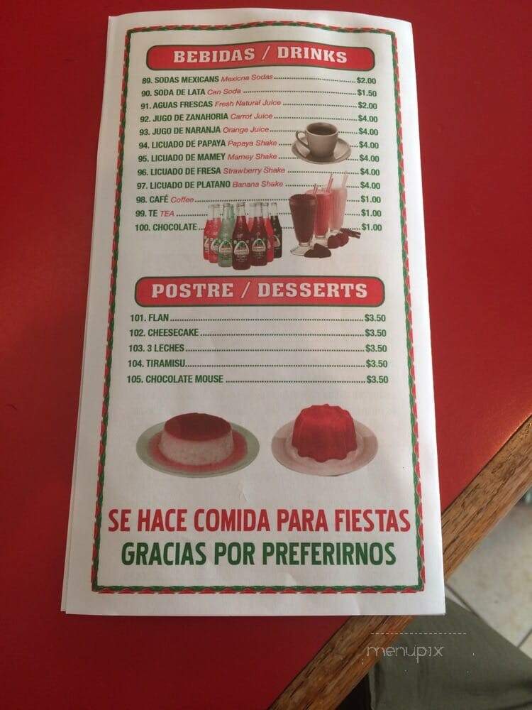 Pipo's Restaurant - New York, NY menu_pic
