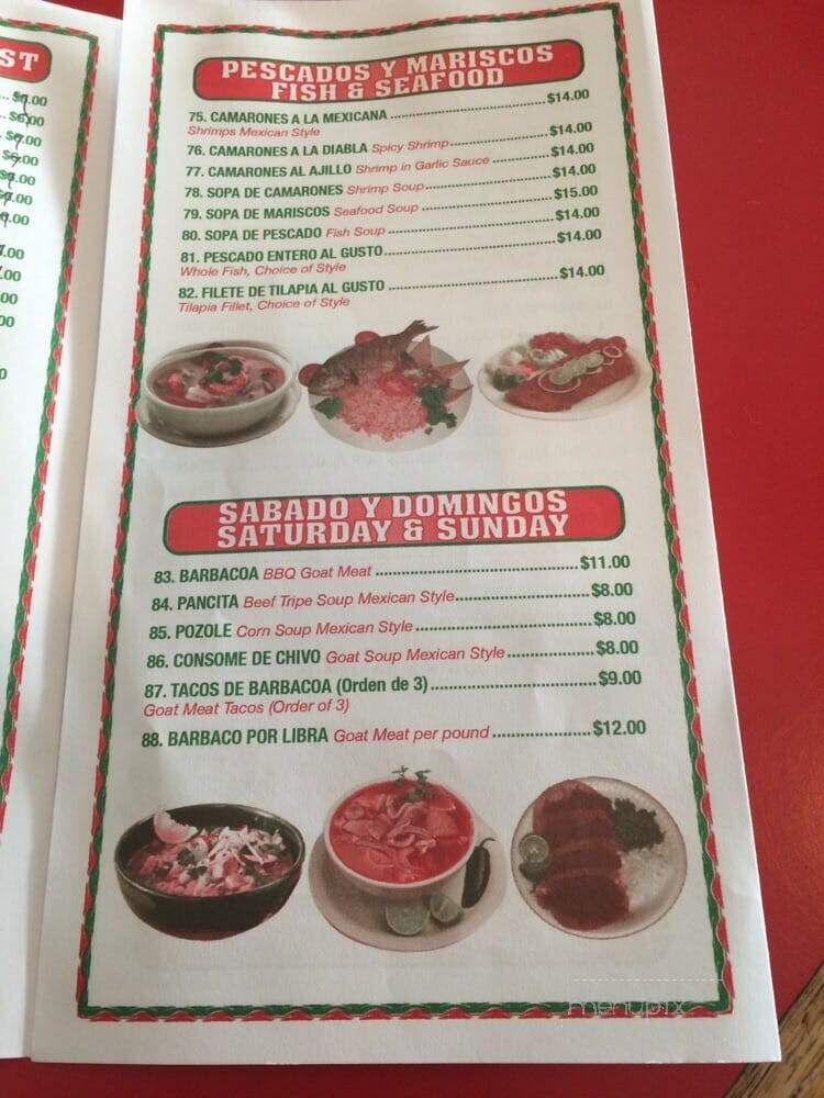 Pipo's Restaurant - New York, NY menu_pic