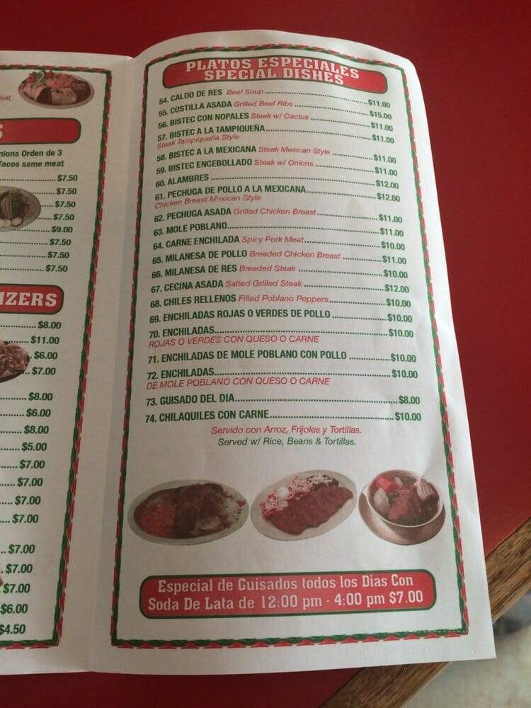 Pipo's Restaurant - New York, NY menu_pic