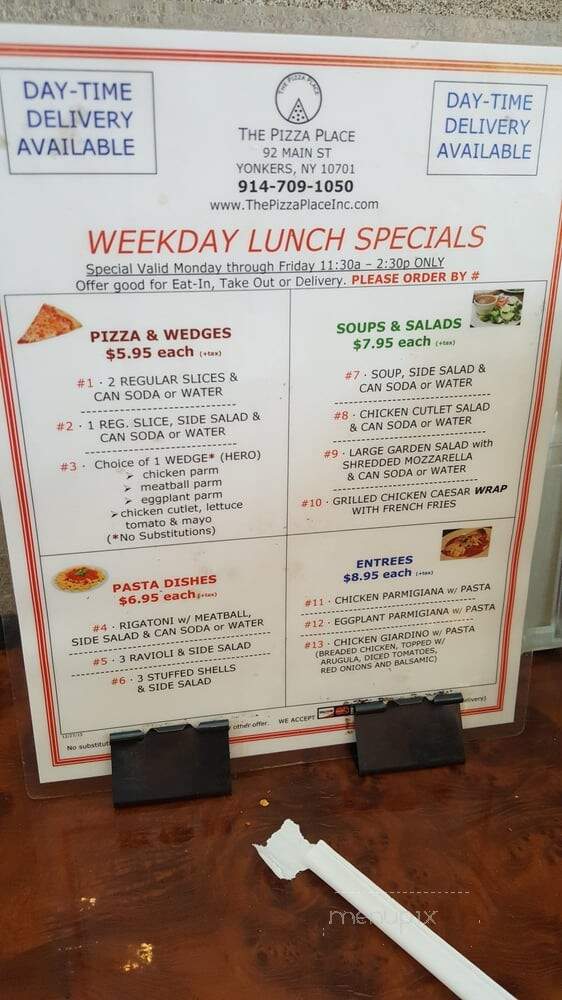 Pizza Place - Yonkers, NY menu_pic