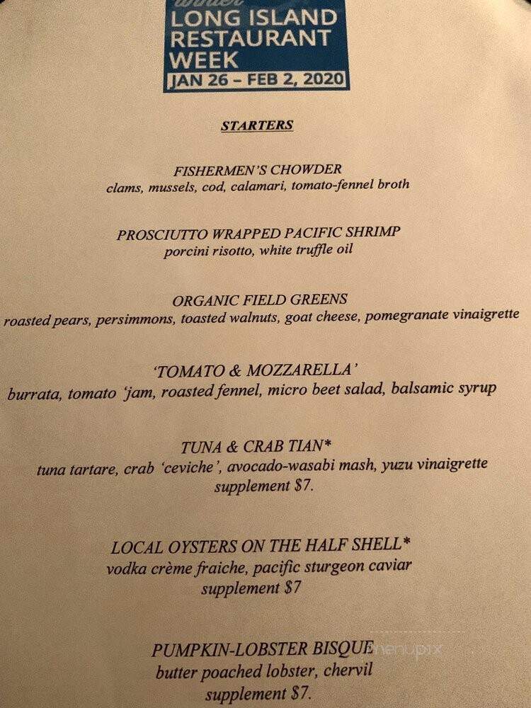 Plaza Cafe - Southampton, NY menu_pic