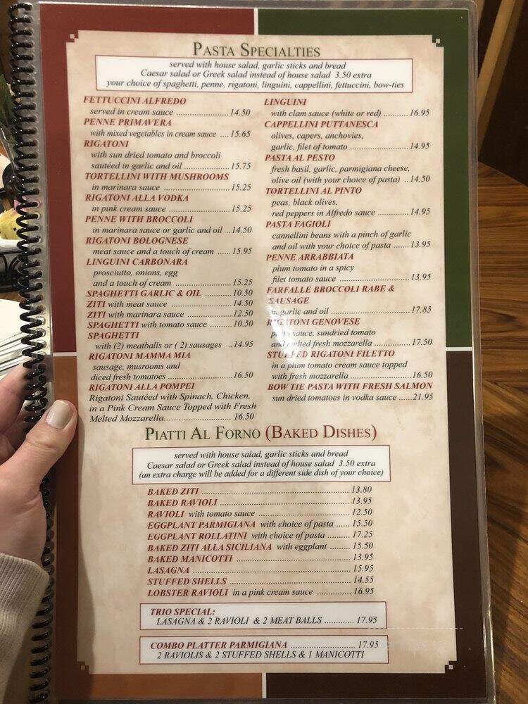 Pompei Pizzeria & Restaurant - Rocky Point, NY menu_pic