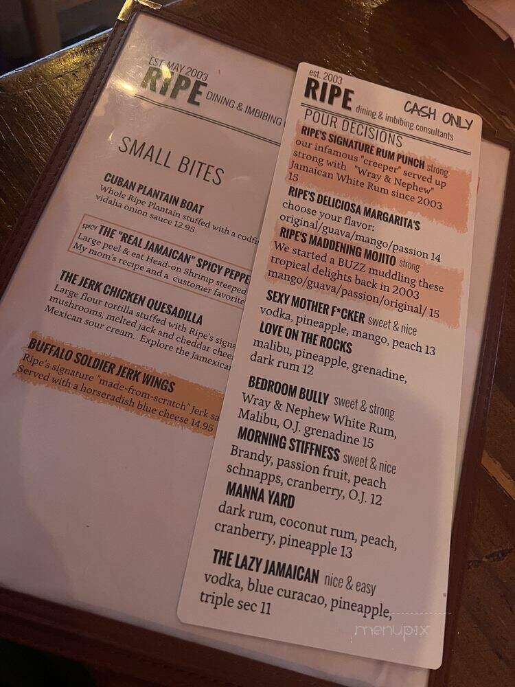 Ripe Restaurant - Mount Vernon, NY menu_pic