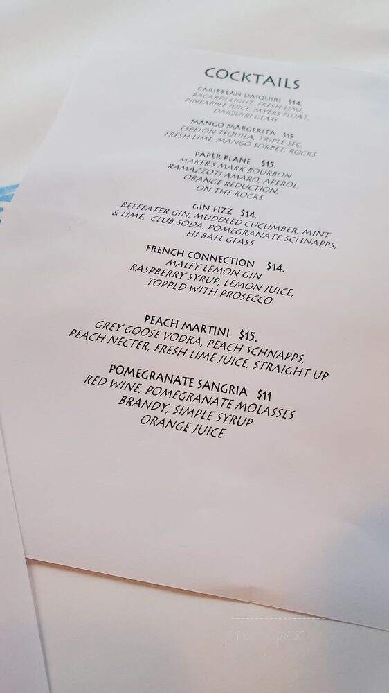 River City Grill - Irvington, NY menu_pic