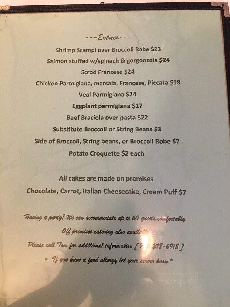 Riviera - Pleasantville, NY menu_pic