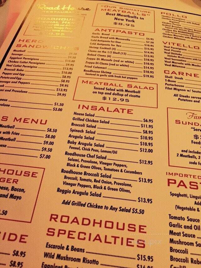 Road House - Staten Island, NY menu_pic