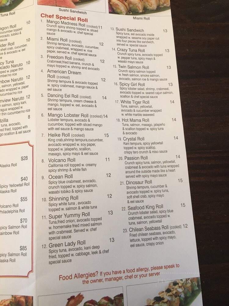 Robata Of Tokyo - Plainview, NY menu_pic