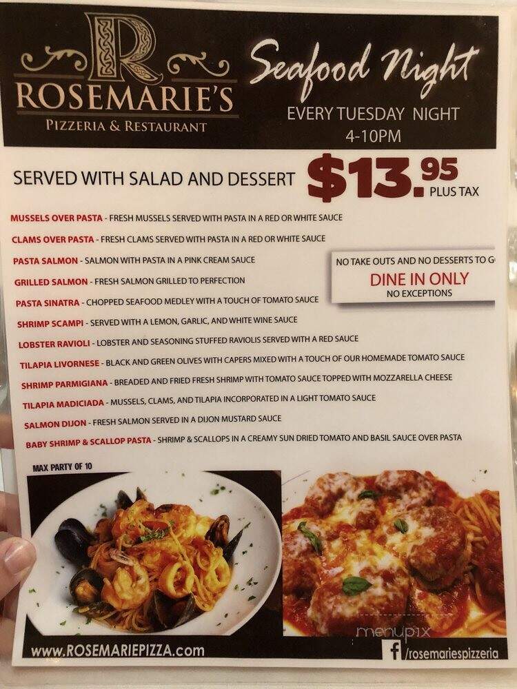 Rosemarie Restaurant & Pizzeria - Farmingdale, NY