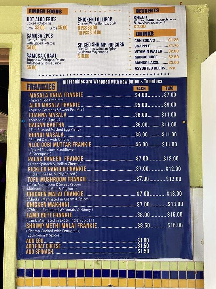Roti Roll - New York, NY menu_pic