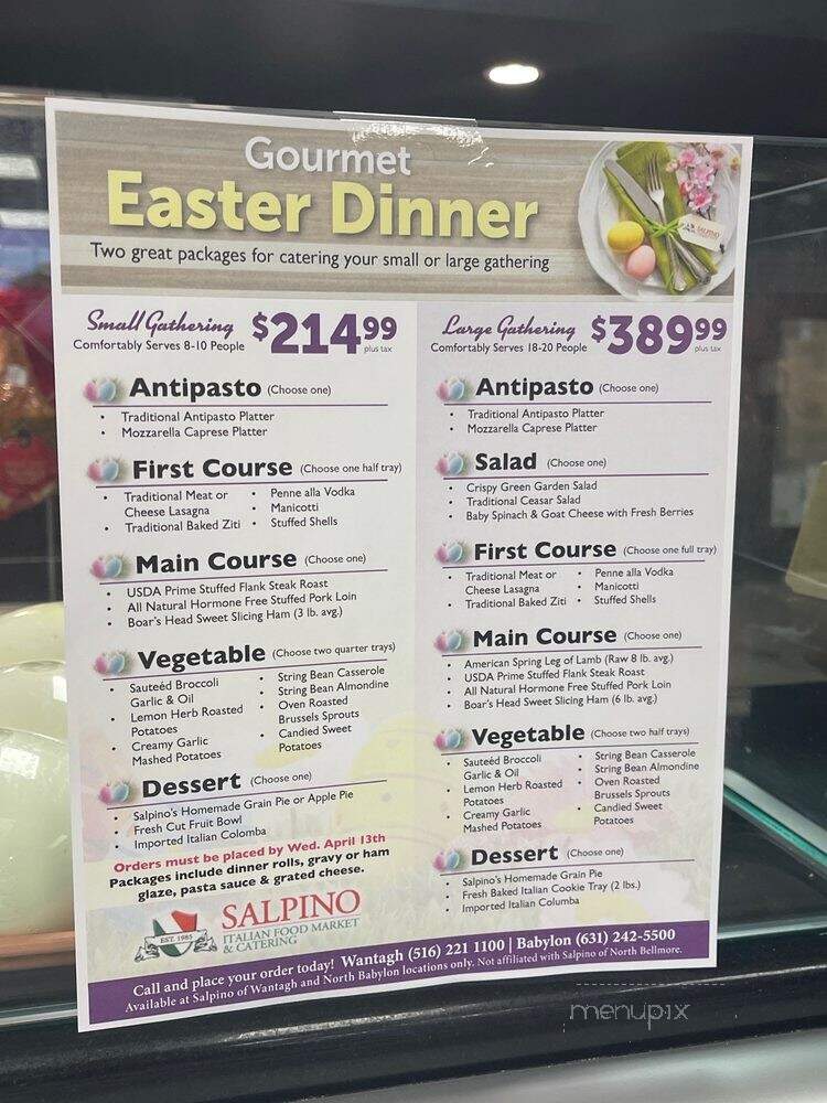 Salpino III Italian Deli - Wantagh, NY menu_pic