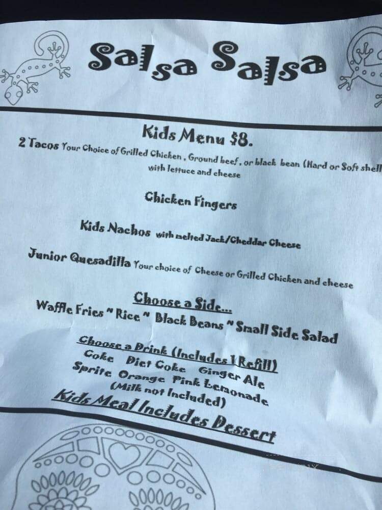 Salsa Salsa - Smithtown, NY menu_pic