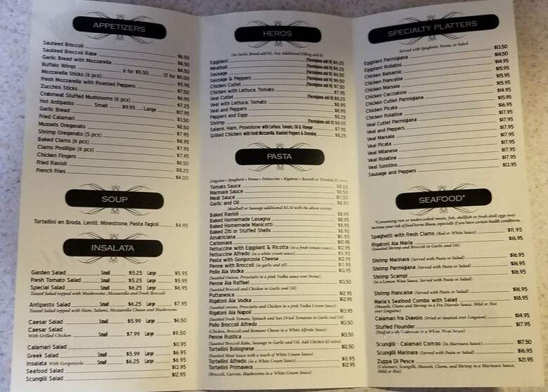 Sammy's Restaurant Pizzeria - Coram, NY menu_pic