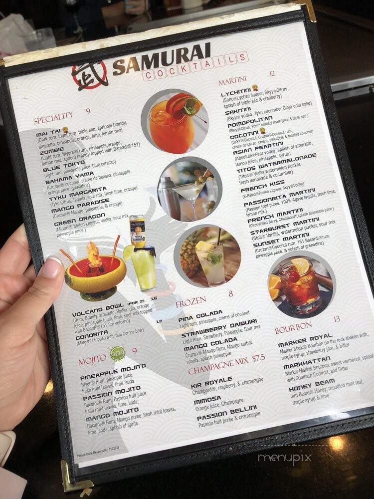 Samurai Hibachi - Huntington, NY menu_pic