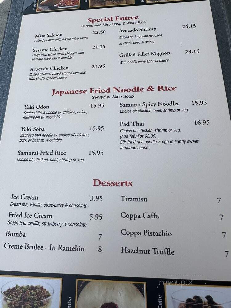 Samurai Japanese Restaurant - Croton On Hudson, NY
