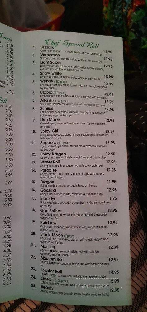 Sapporo Japanese Restaurant - Brooklyn, NY menu_pic