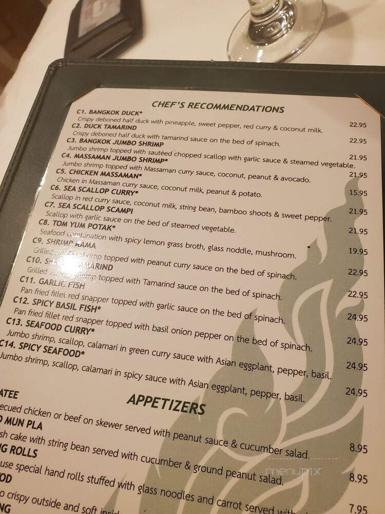 Sarin Thai Cuisine - Greenvale, NY menu_pic