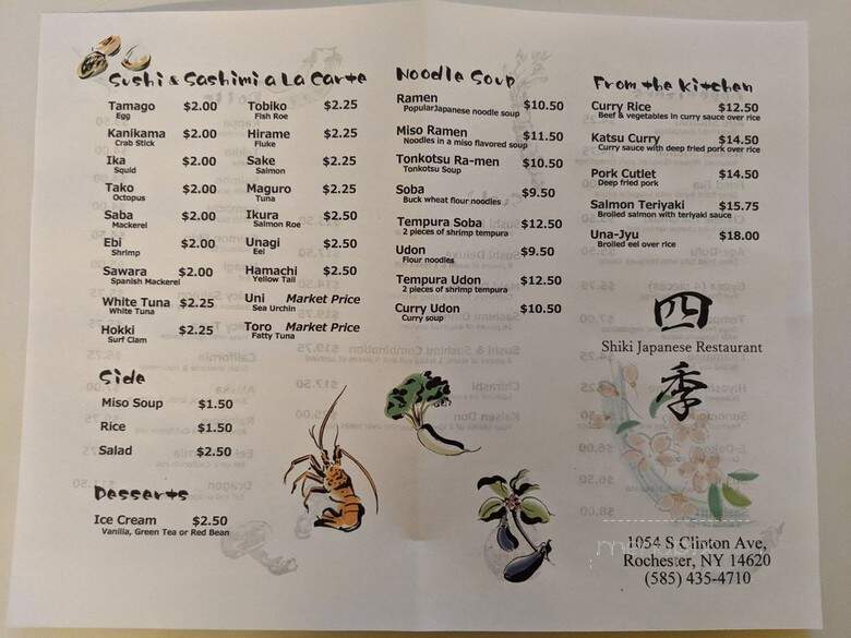 Shiki Japanese Restaurant - Rochester, NY