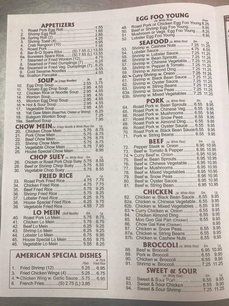 Shing Wong Kitchen - Rockville Centre, NY menu_pic