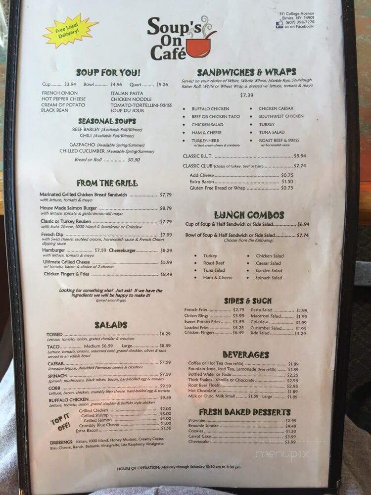 Soups On Cafe - Elmira, NY