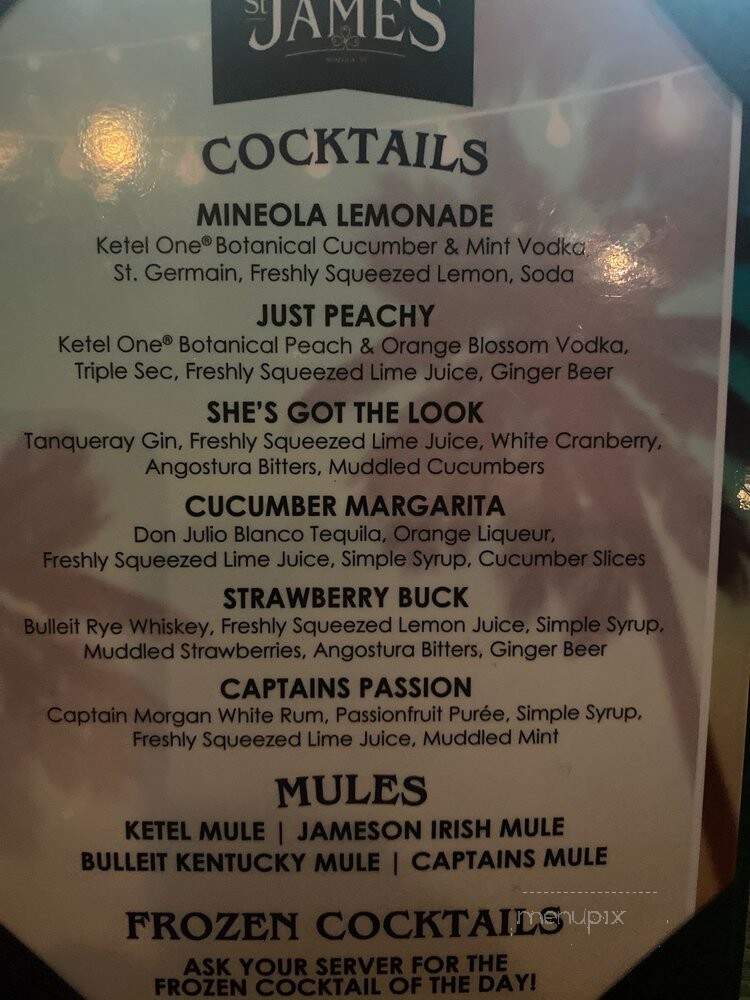 St James - Mineola, NY menu_pic