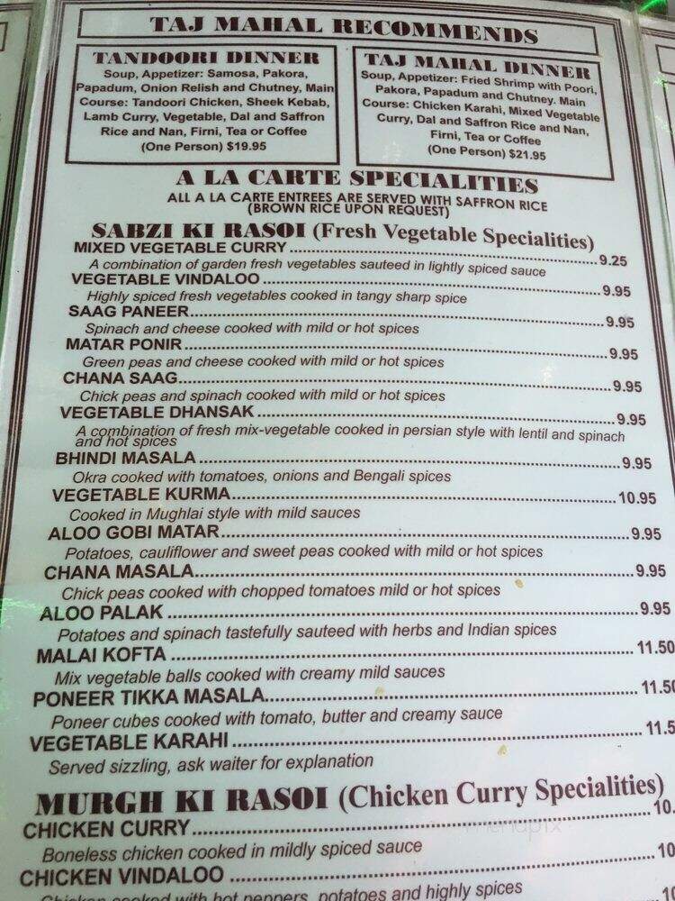 Tajmahal Indian Restaurant - Brooklyn, NY