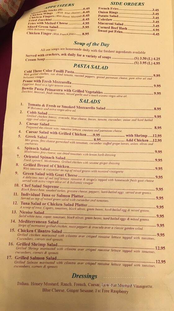 Teddys Deli - Bronx, NY menu_pic