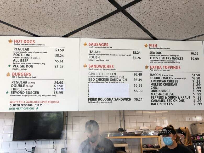 Ted's Jumbo Red Hots - Tonawanda, NY menu_pic