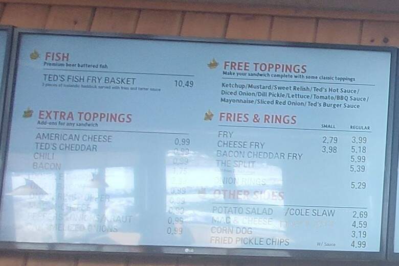 Ted's Jumbo Red Hots - Depew, NY menu_pic