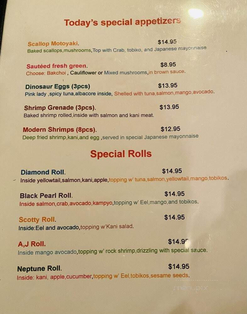 Tenjin Sushi - Syosset, NY menu_pic