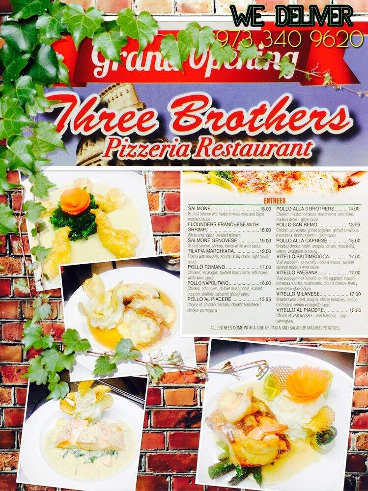 Three Brother's Pizza Restaurant - Brooklyn, NY menu_pic