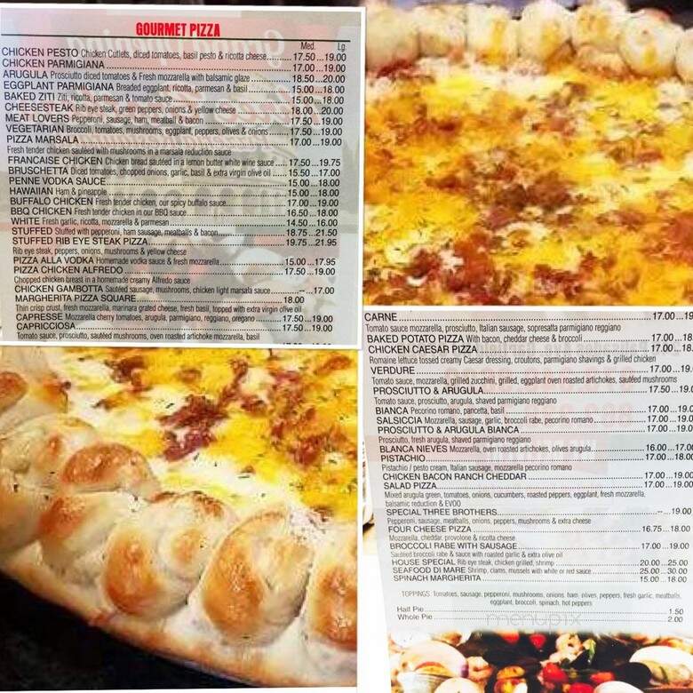 Three Brother's Pizza Restaurant - Brooklyn, NY menu_pic