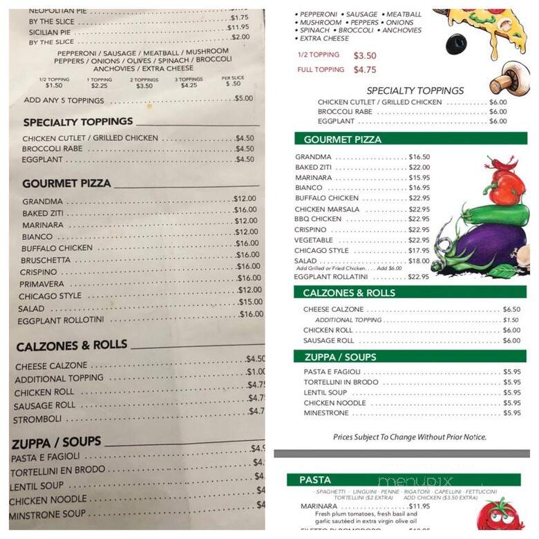 Tomato & Basil - Merrick, NY menu_pic