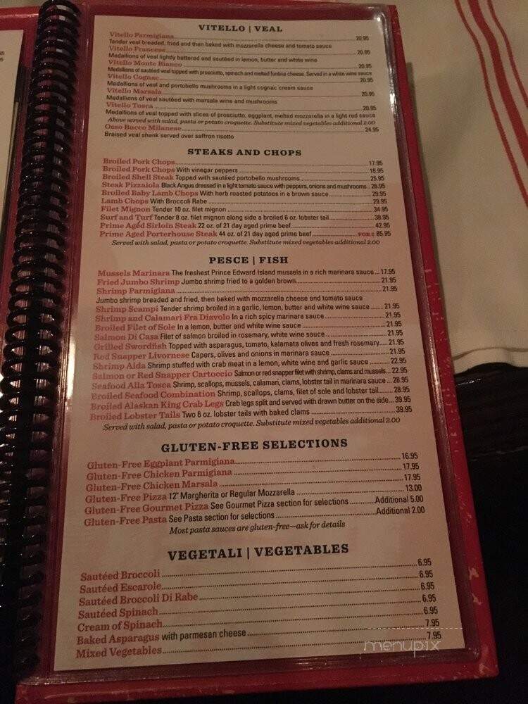 Tosca Cafe - Bronx, NY menu_pic