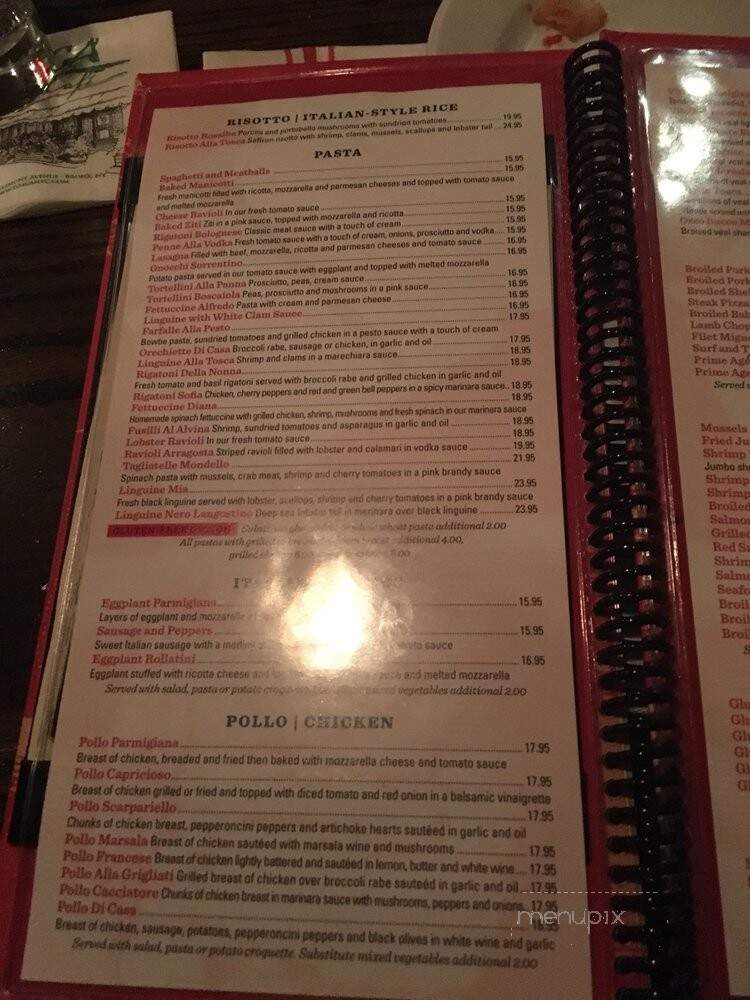Tosca Cafe - Bronx, NY menu_pic