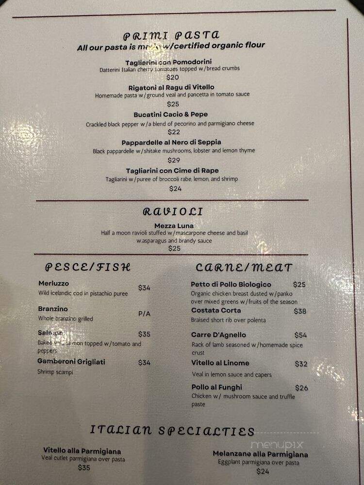 Trattoria Lincontro - Astoria, NY menu_pic