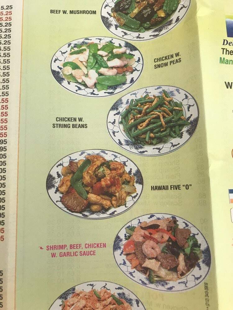 Tung Ying Chinese Restaurant - Wappingers Falls, NY menu_pic