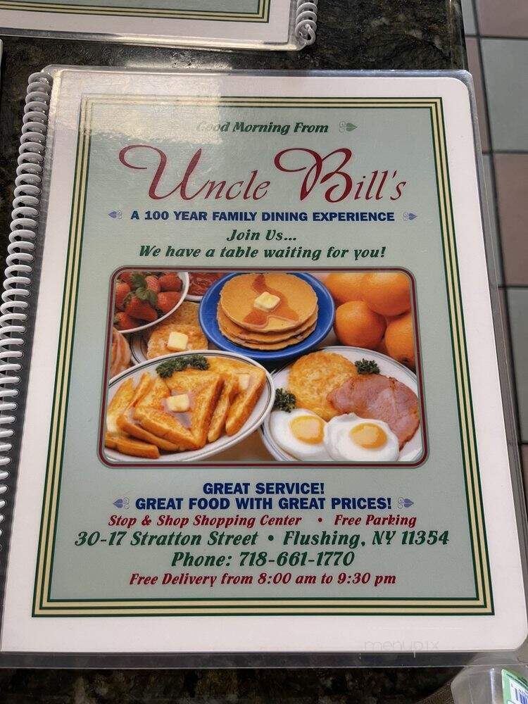 Uncle Bill's Diner - Flushing, NY menu_pic