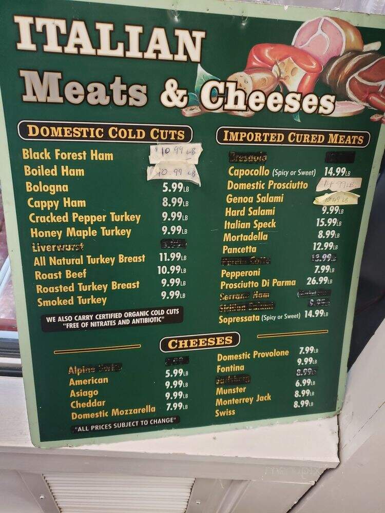 Villa Italian Specialties - East Hampton, NY menu_pic