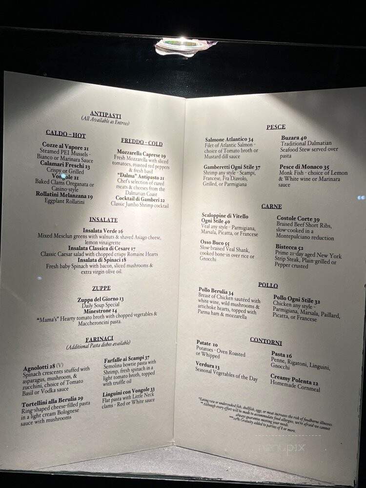 Villa Rotone - New York, NY menu_pic