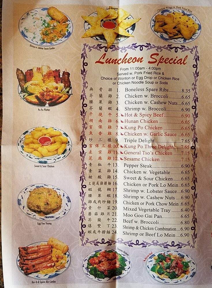 Wonderful Chinese Restaurant - Bronx, NY menu_pic