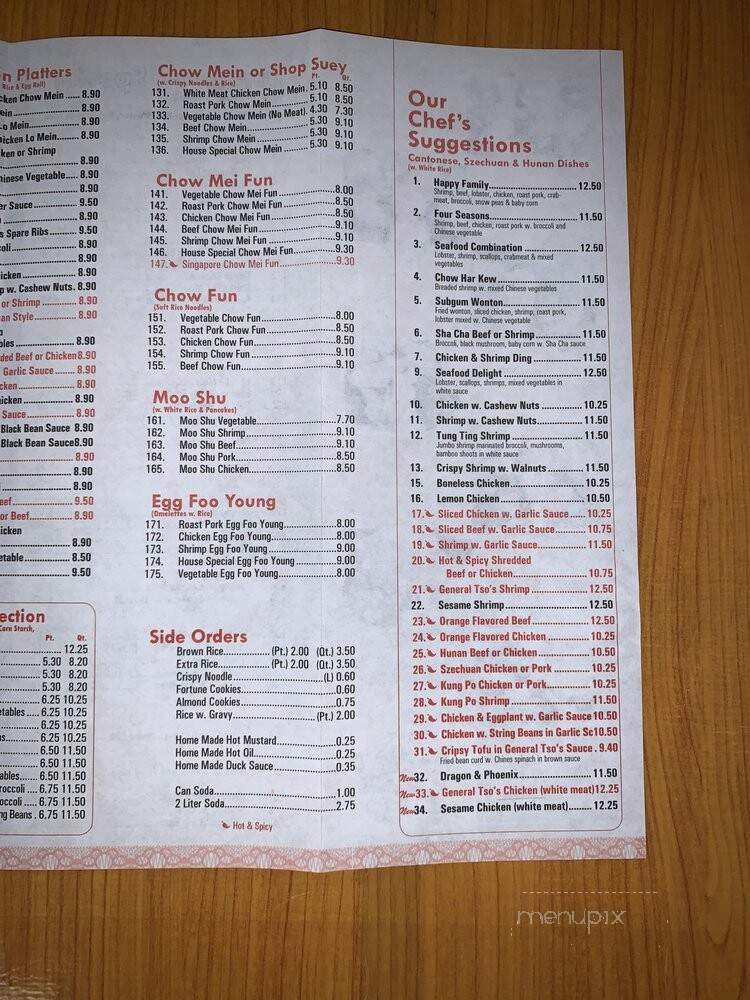Yonh Wang Kitchen - East Islip, NY menu_pic