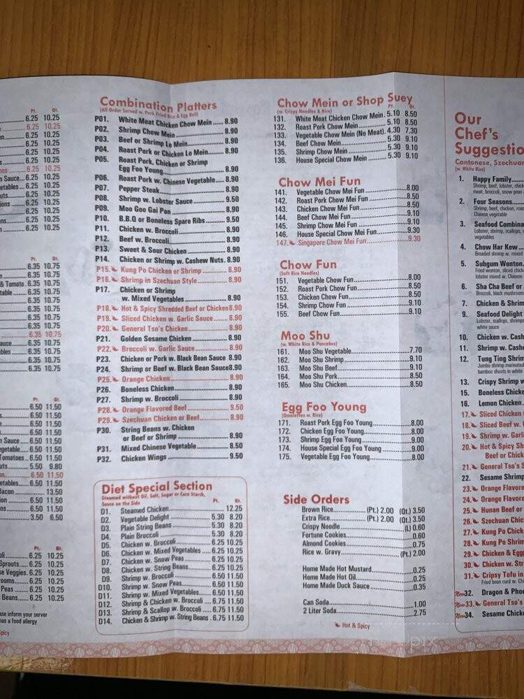 Yonh Wang Kitchen - East Islip, NY menu_pic