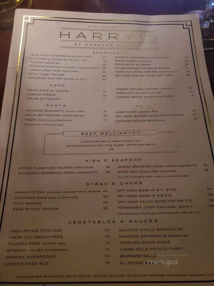 Harry's Steak  - New York, NY