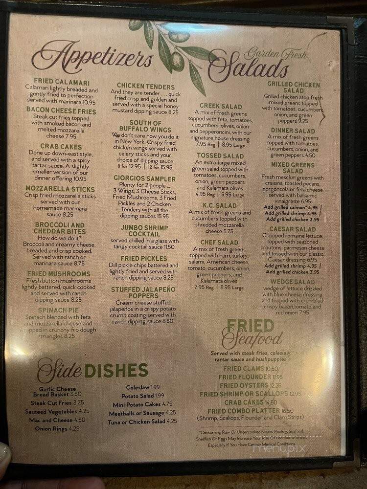Giorgio's Restaurant & Pizza - Elizabethtown, NC menu_pic